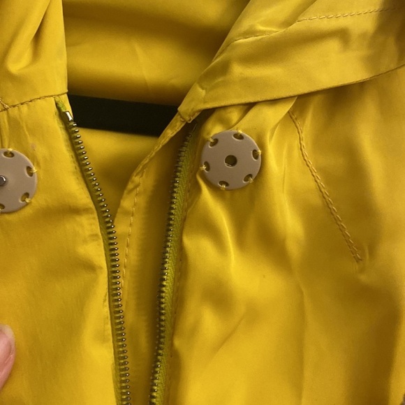 Piazza Sempione yellow classic rain jacket nautical Made in Italy size 42 - Picture 3 of 7